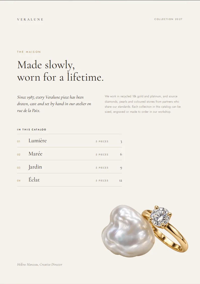 Fine Jewelry Product Catalog Template — page 2