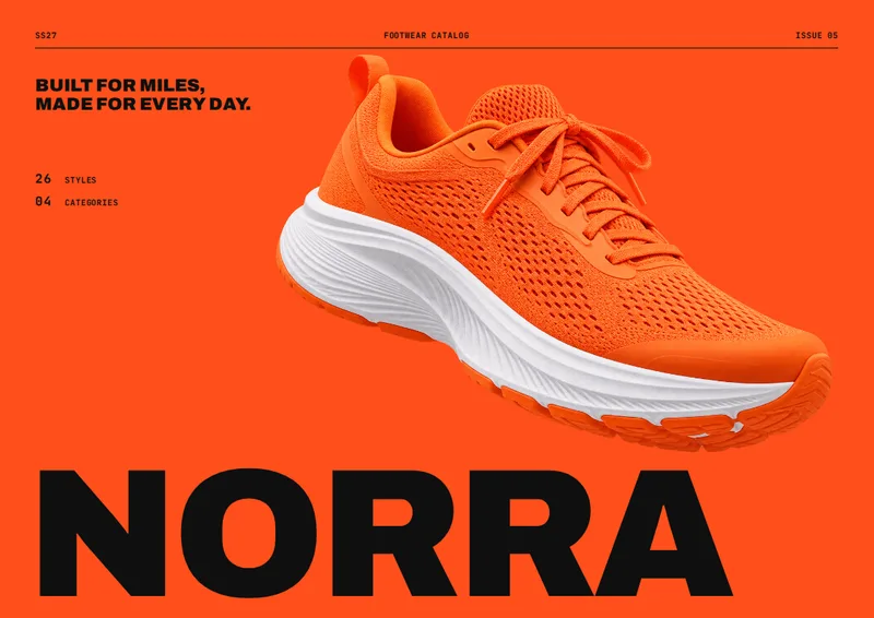 Footwear Catalog Template — page 1