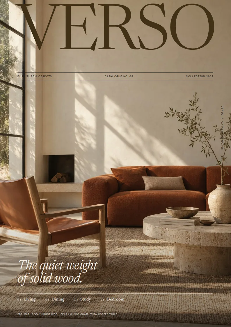Furniture Catalog Template — cover page