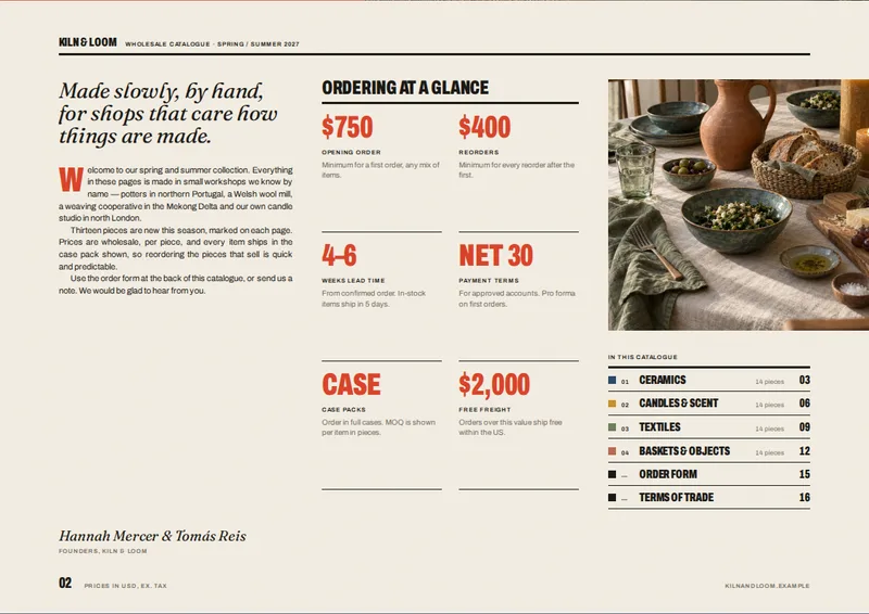 Home Decor Wholesale Catalog Template — page 2