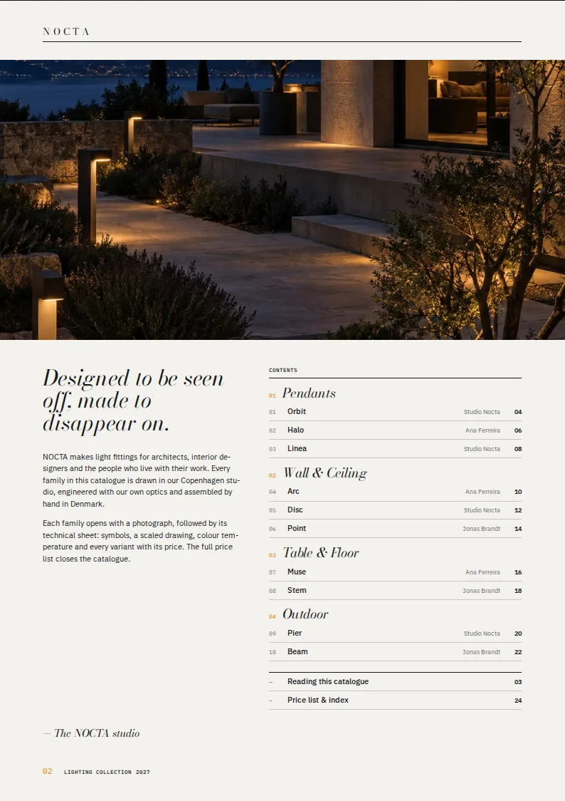 Lighting Catalog Template — page 2