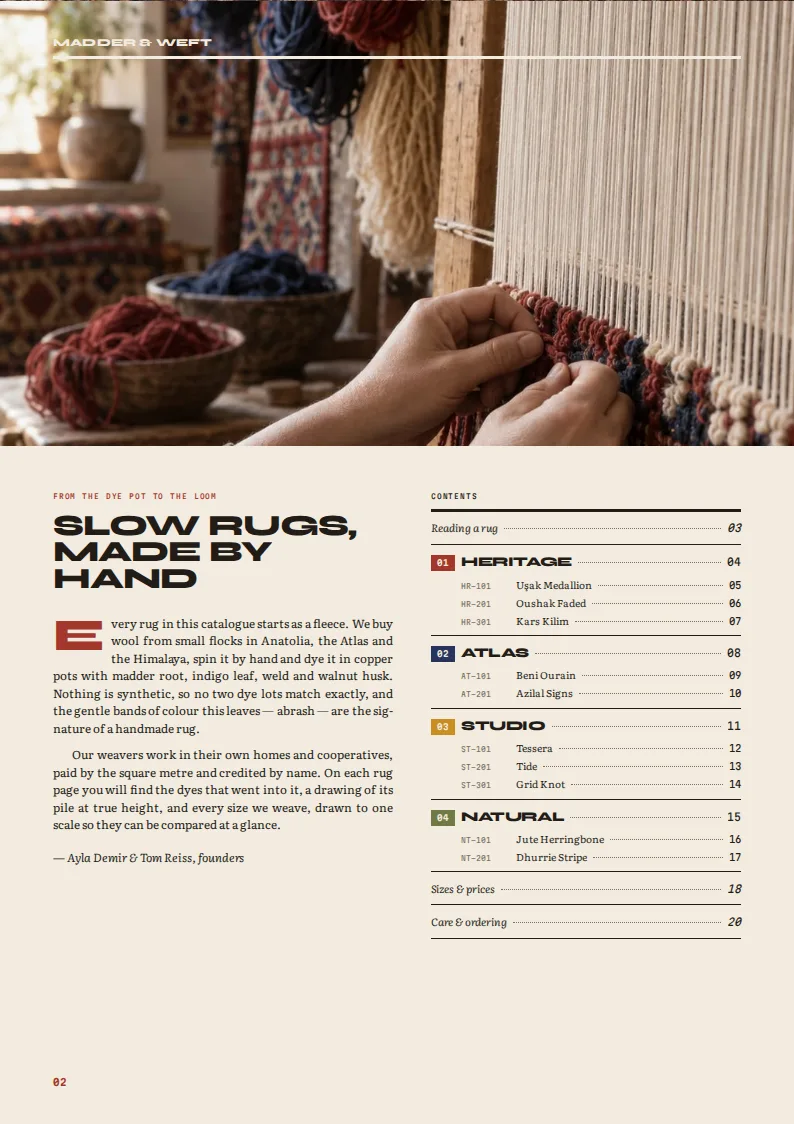 Rug Catalog Template — page 2