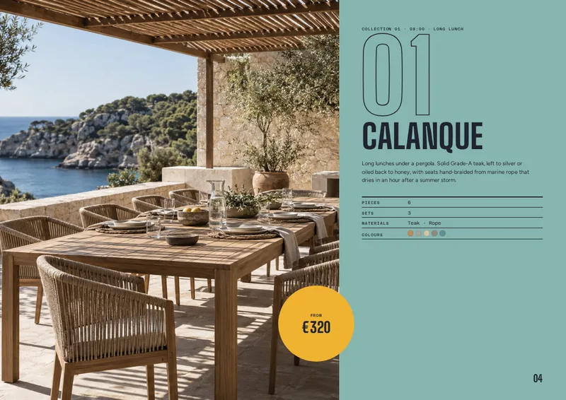 Outdoor Furniture Catalog Template — page 4